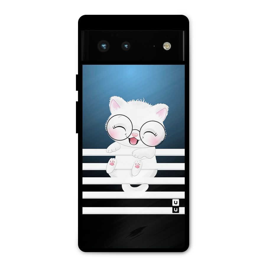 The Cat on Stripes Metal Back Case for Google Pixel 6