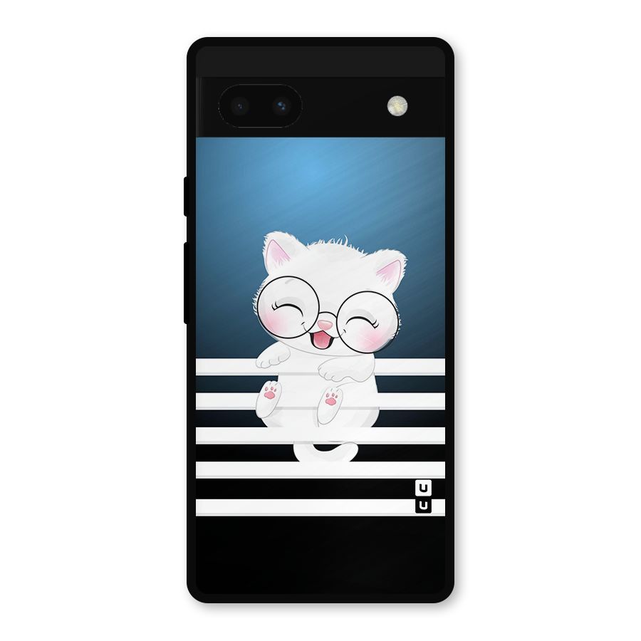 The Cat on Stripes Metal Back Case for Google Pixel 6a