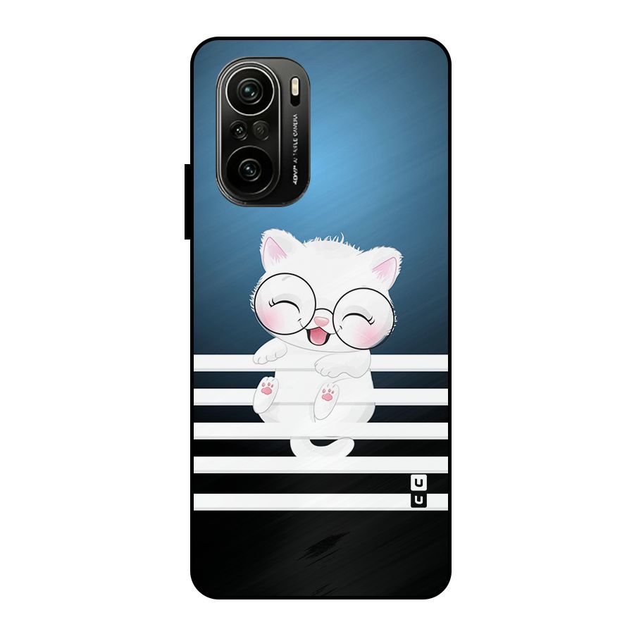 The Cat on Stripes Metal Back Case for Mi 11x