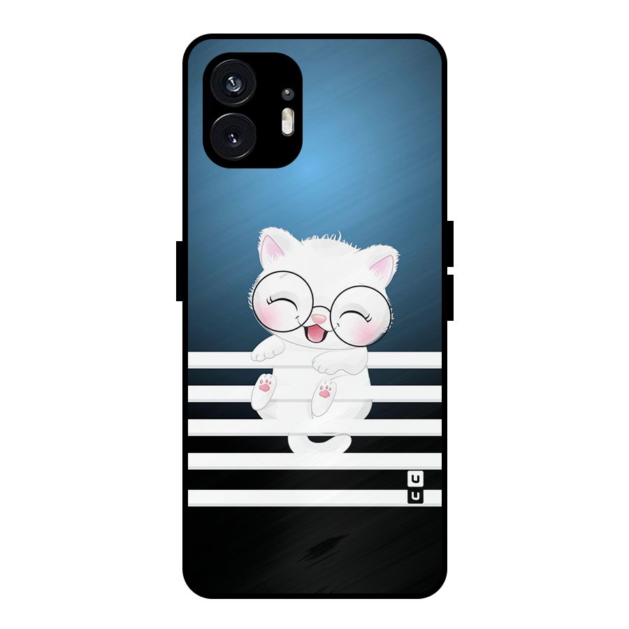 The Cat on Stripes Metal Back Case for Nothing Phone 2