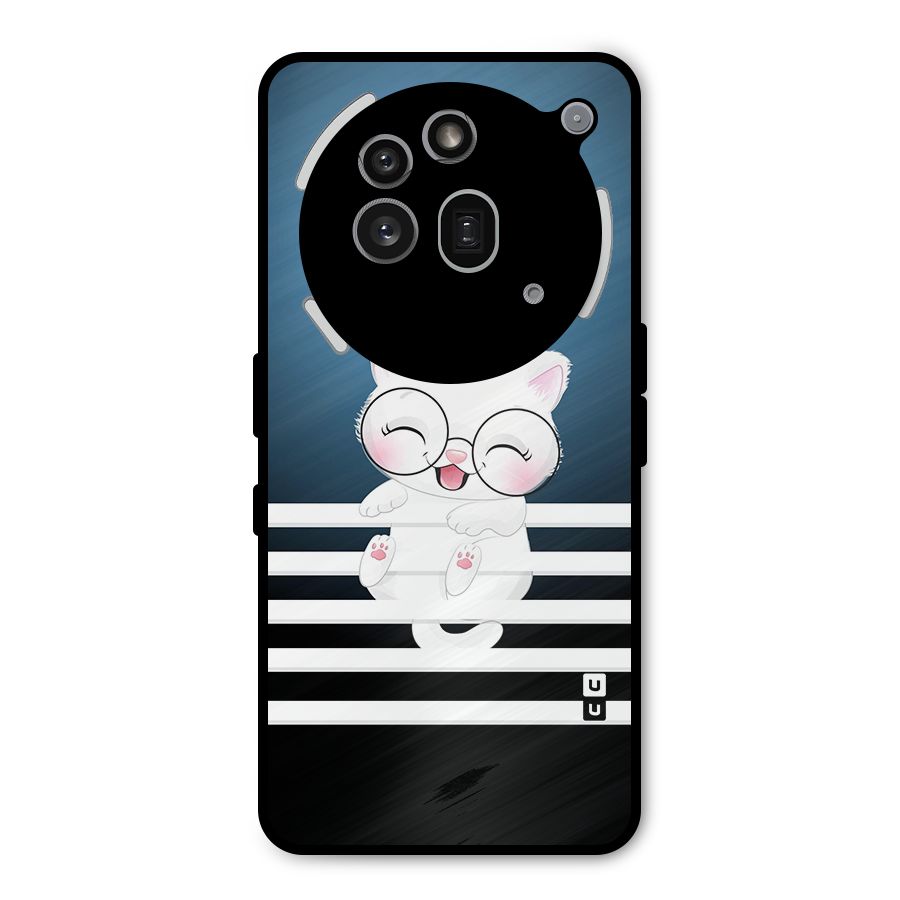 The Cat on Stripes Metal Back Case for Nothing Phone 3a Pro