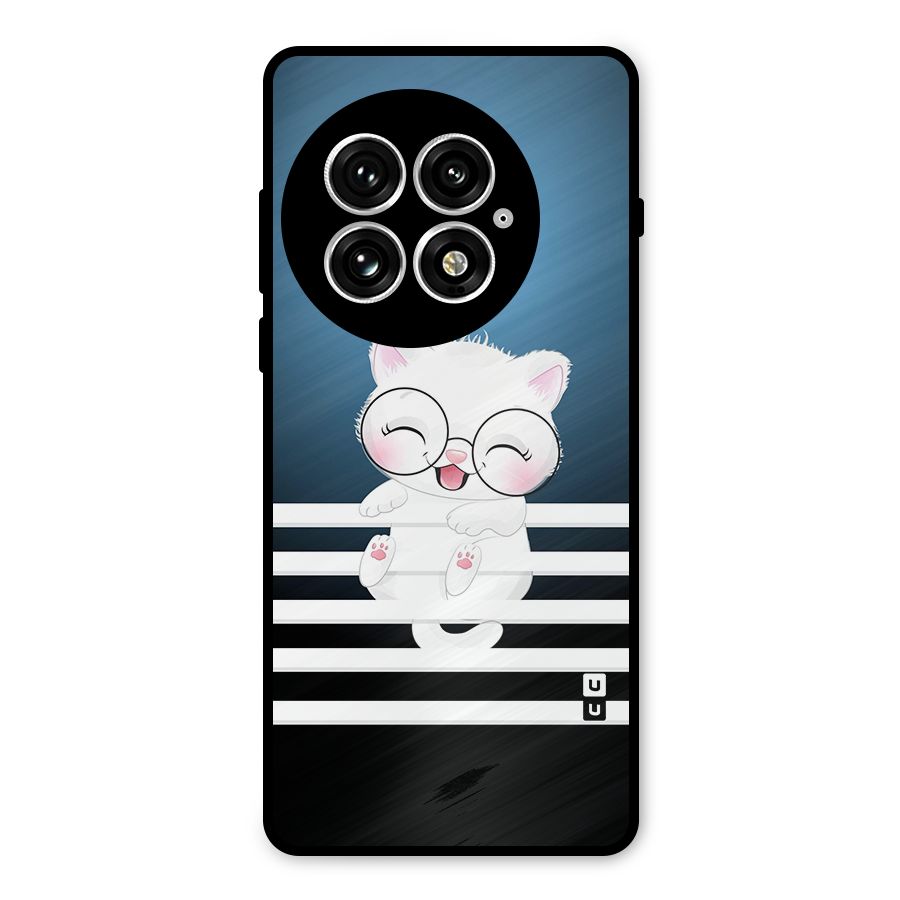 The Cat on Stripes Metal Back Case for OnePlus 13