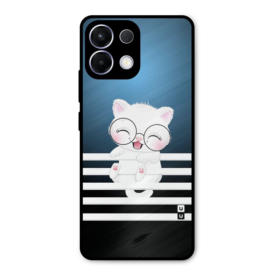The Cat on Stripes Metal Back Case for Oppo K13