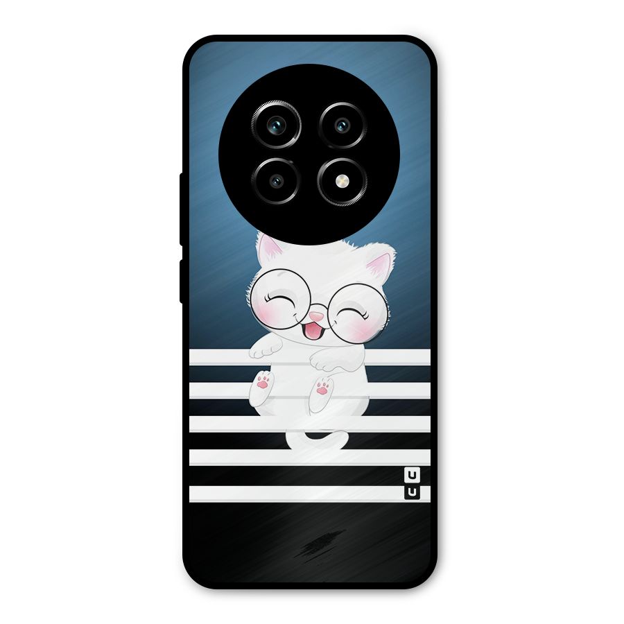The Cat on Stripes Metal Back Case for Realme 14 Pro Lite