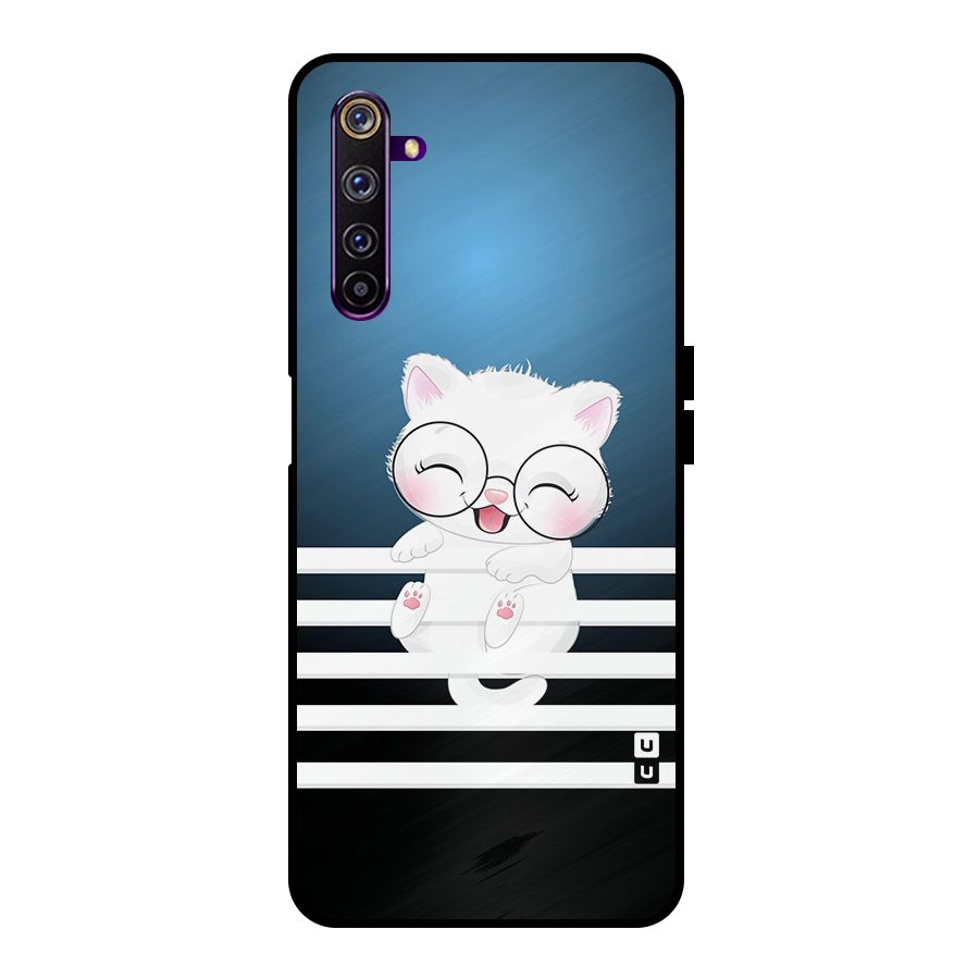 The Cat on Stripes Metal Back Case for Realme 6 Pro