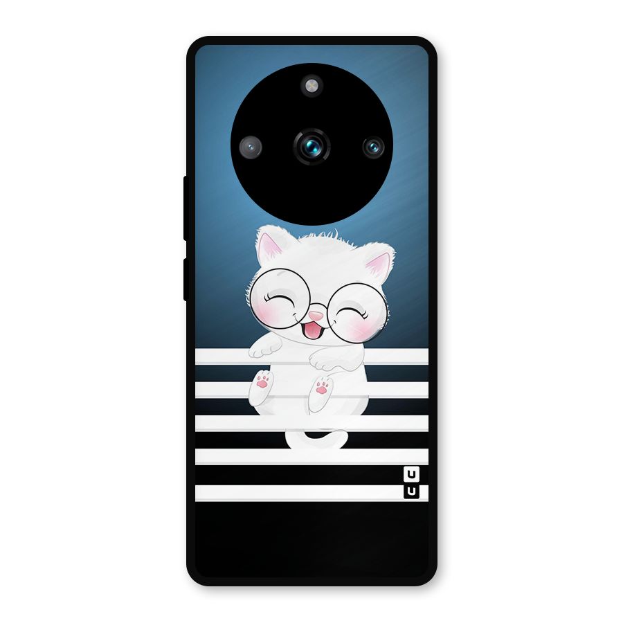 The Cat on Stripes Metal Back Case for Realme Narzo 60 Pro