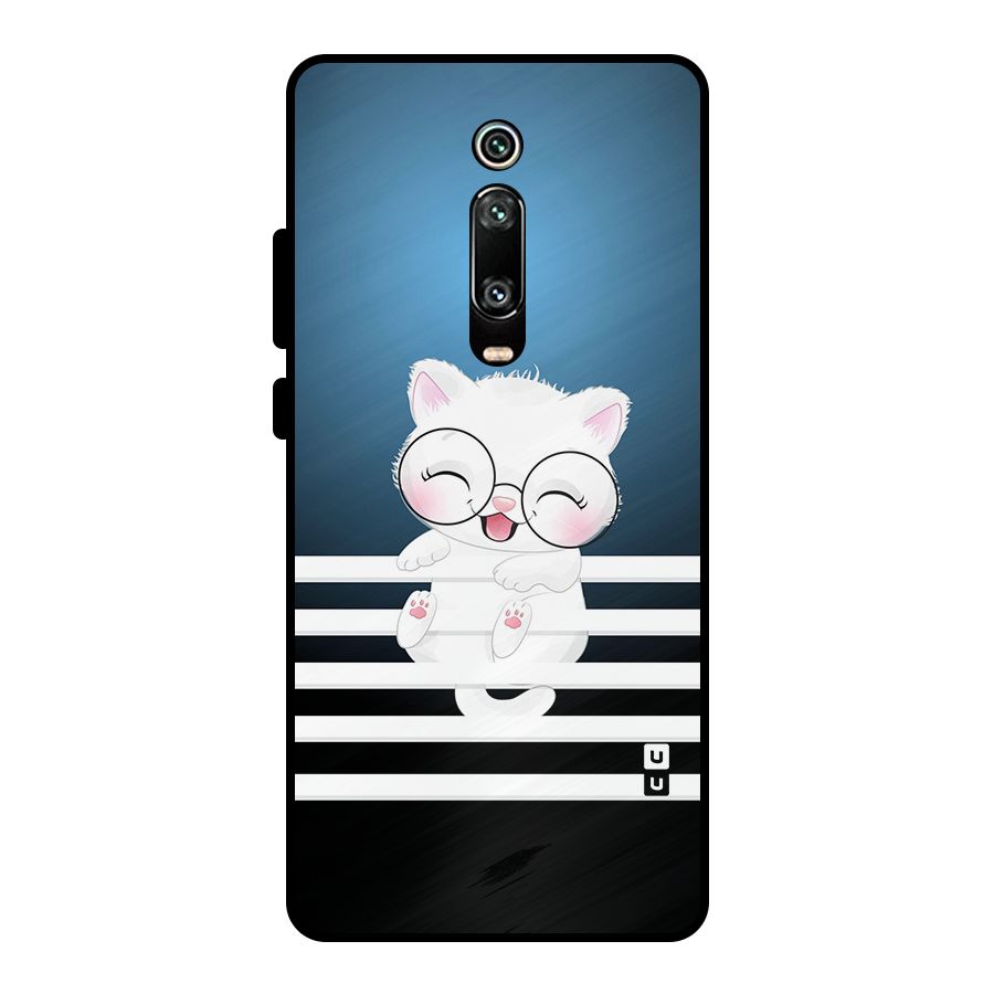 The Cat on Stripes Metal Back Case for Redmi K20 Pro