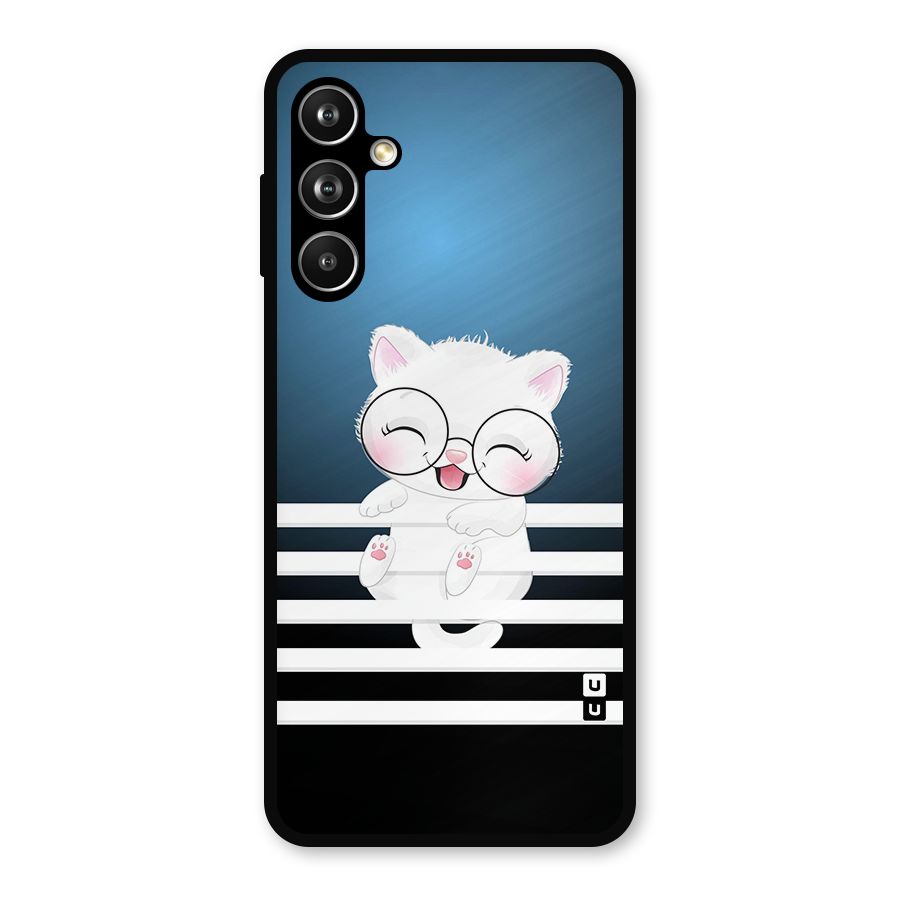 The Cat on Stripes Metal Back Case for Samsung Galaxy M54