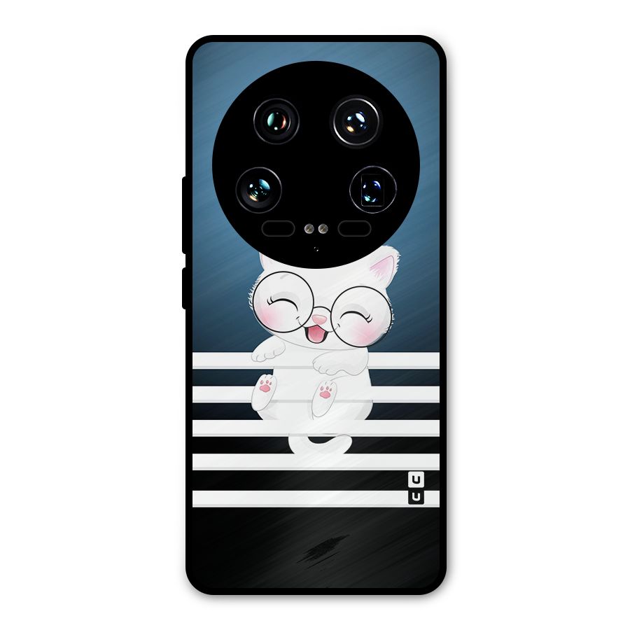 The Cat on Stripes Metal Back Case for Xiaomi 14 Ultra