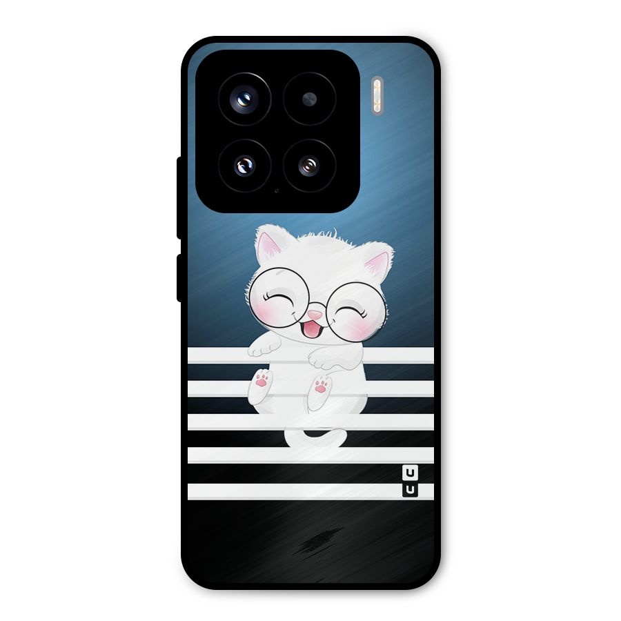 The Cat on Stripes Metal Back Case for Xiaomi 15