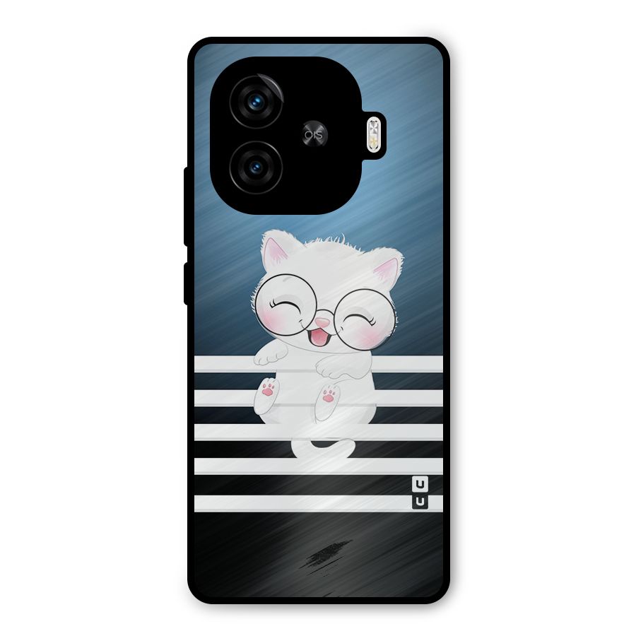 The Cat on Stripes Metal Back Case for iQOO Neo 10R