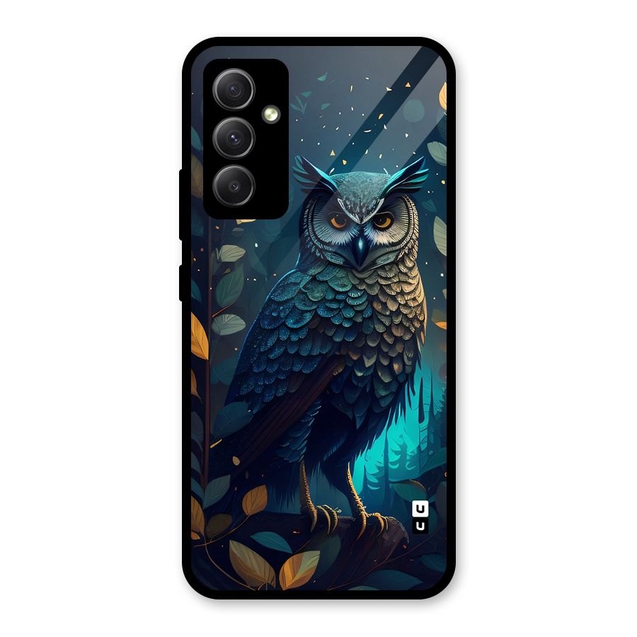 The Cunning Owl Glass Back Case for Galaxy A34