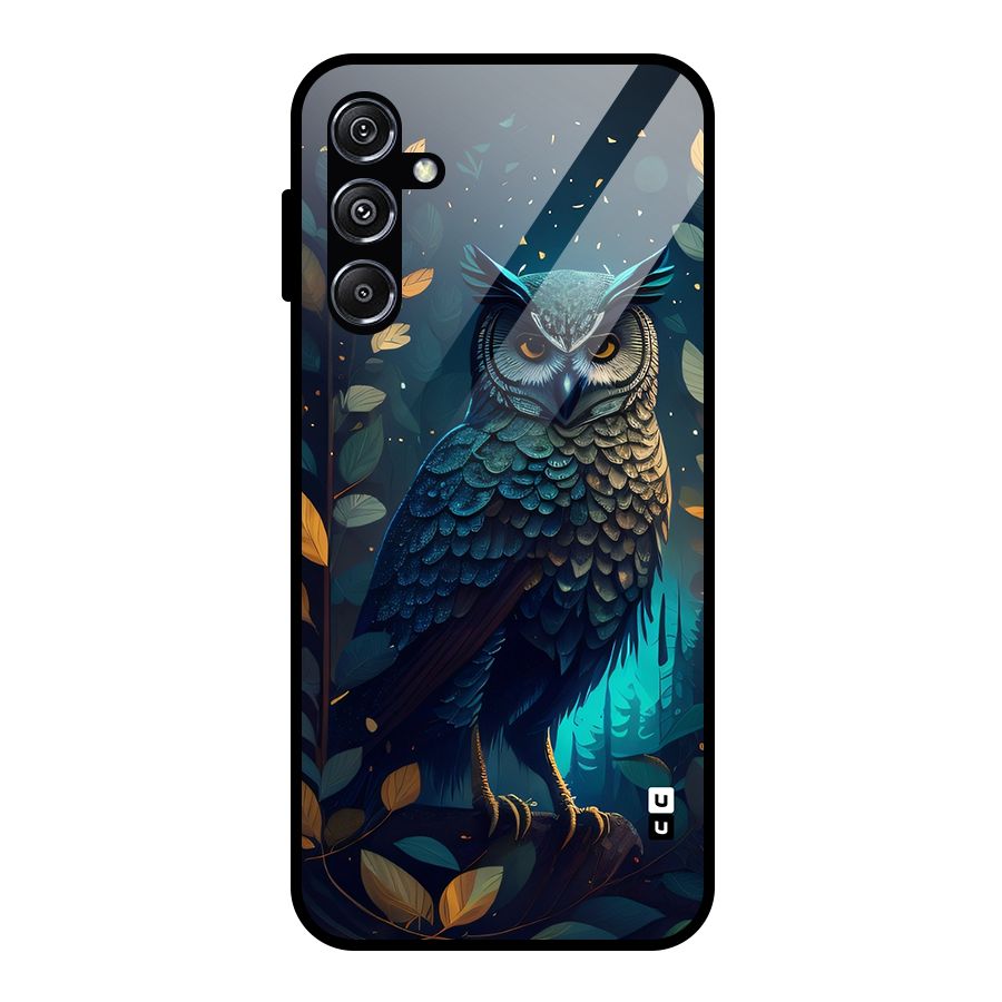 The Cunning Owl Glass Back Case for Galaxy M34 5G