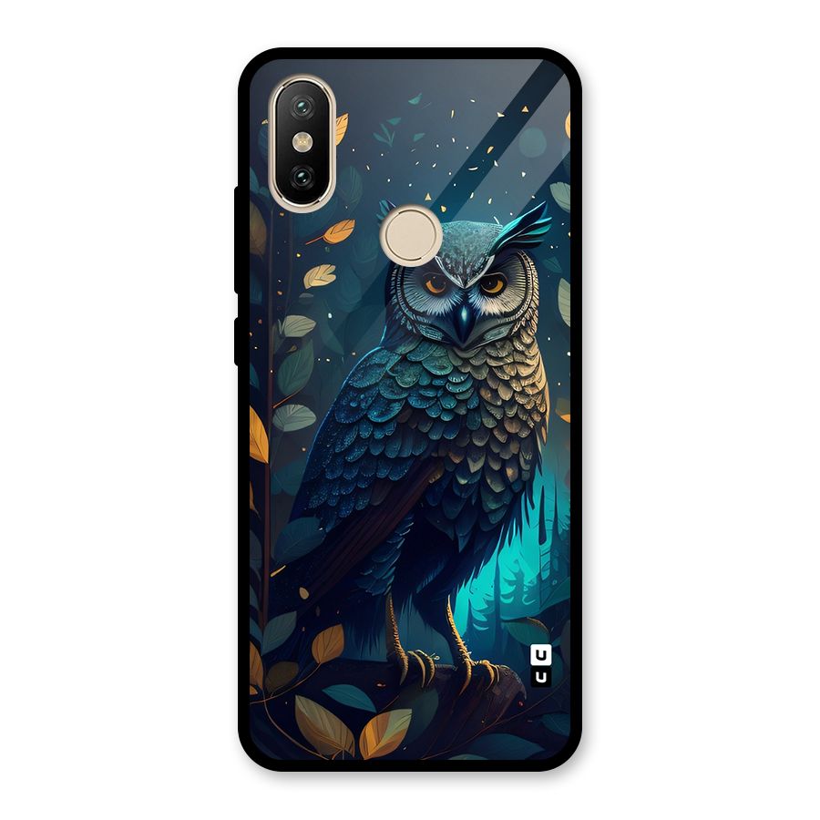 The Cunning Owl Glass Back Case for Redmi A2