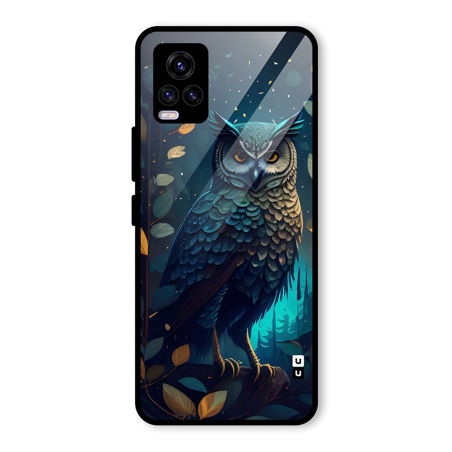 The Cunning Owl Glass Back Case for Vivo V20 2021