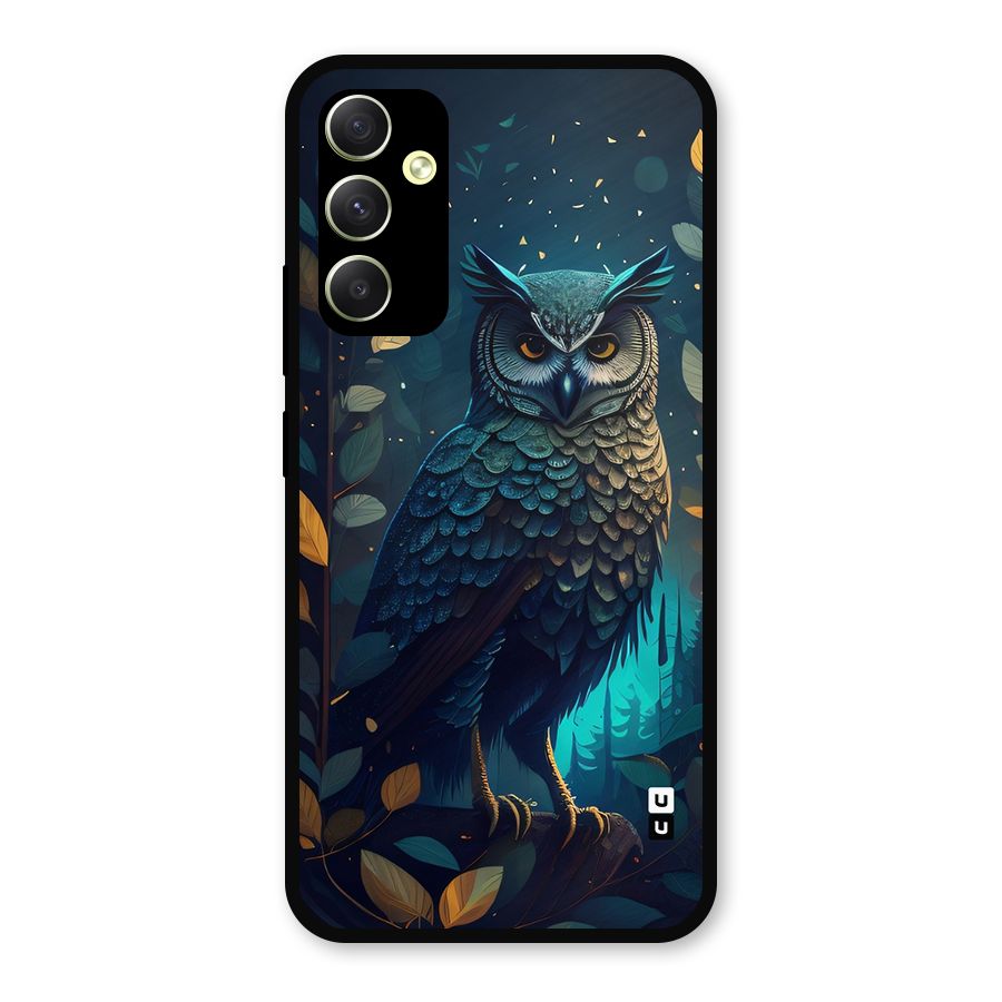The Cunning Owl Metal Back Case for Galaxy A34