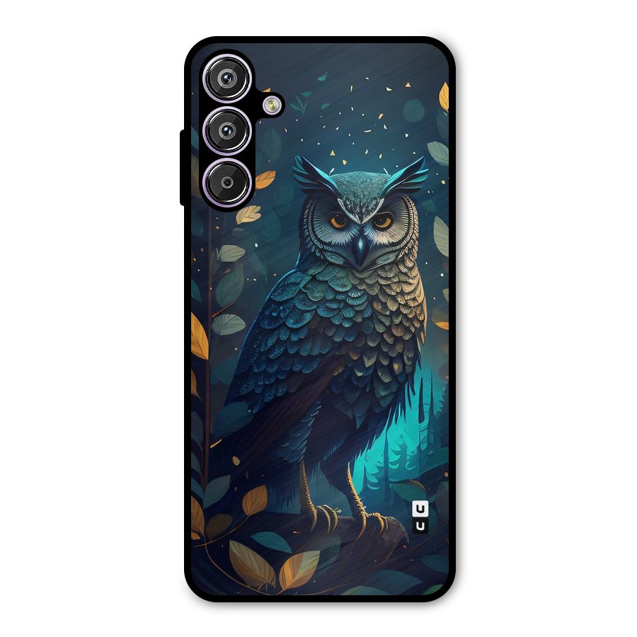 The Cunning Owl Metal Back Case for Galaxy F15