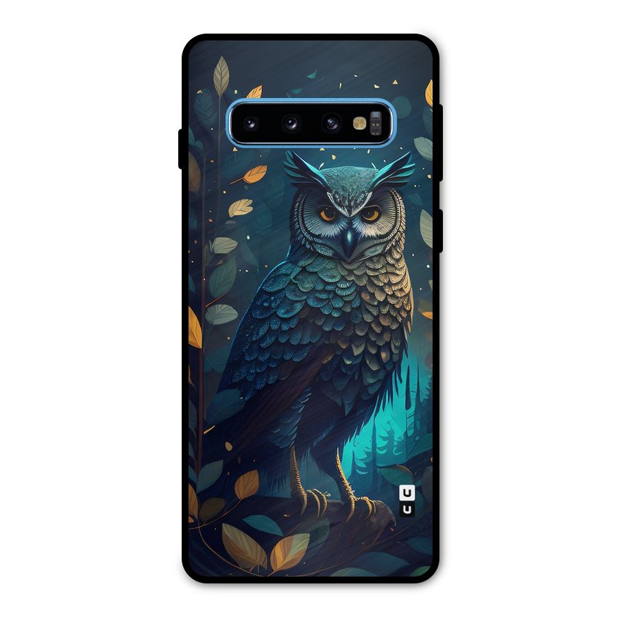 The Cunning Owl Metal Back Case for Galaxy S10