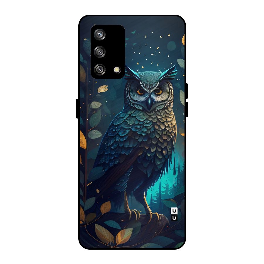 The Cunning Owl Metal Back Case for Oppo F19