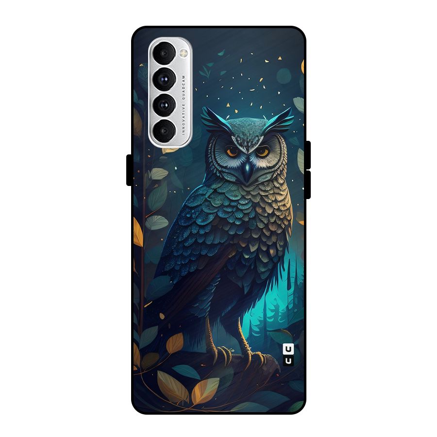The Cunning Owl Metal Back Case for Oppo Reno4 Pro