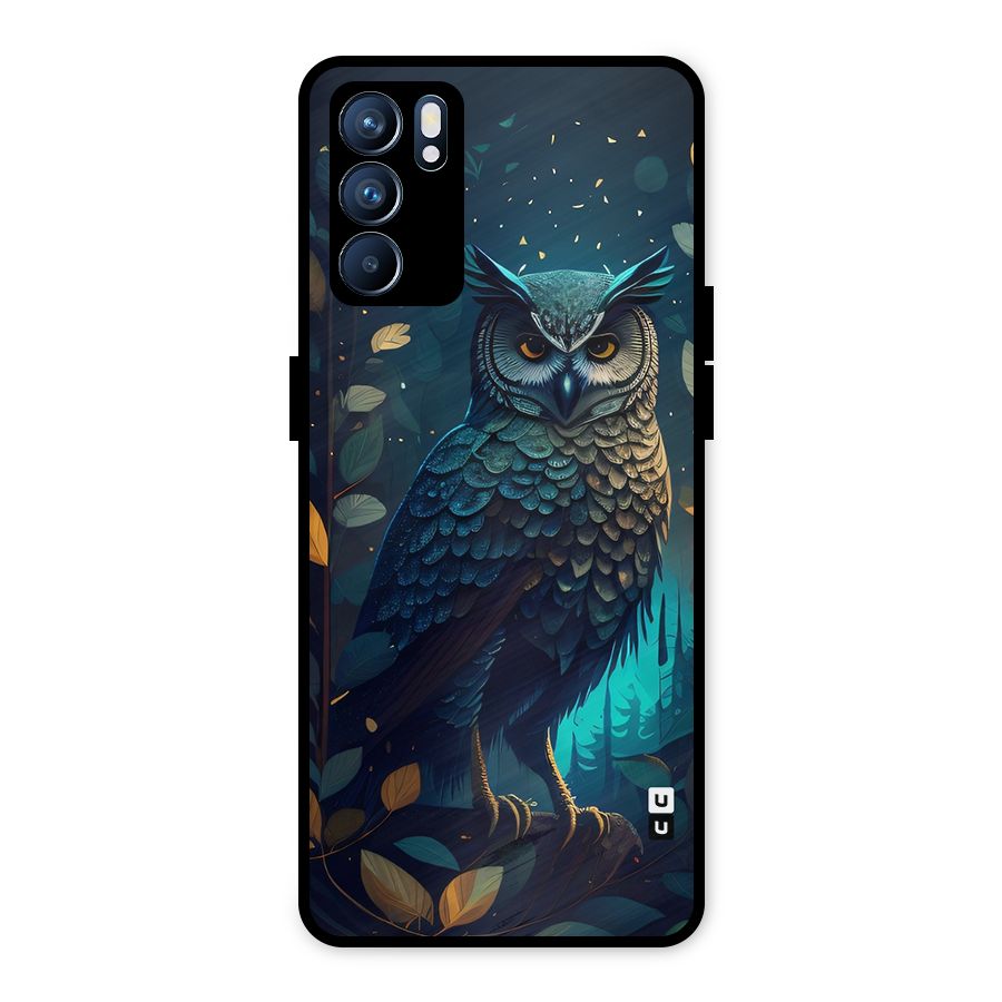 The Cunning Owl Metal Back Case for Oppo Reno6 5G