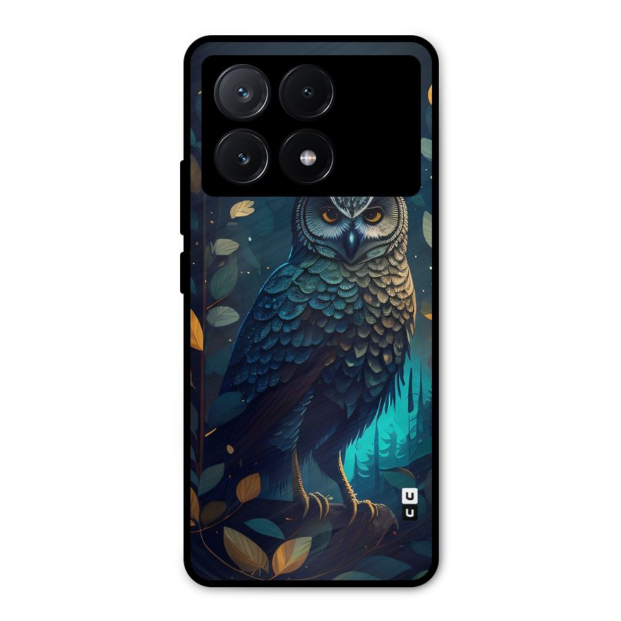The Cunning Owl Metal Back Case for Poco X6 Pro