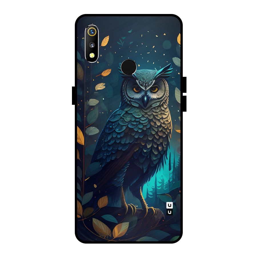 The Cunning Owl Metal Back Case for Realme 3