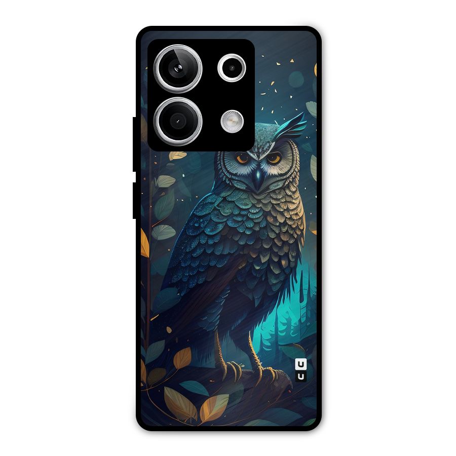 The Cunning Owl Metal Back Case for Redmi Note 13 5G