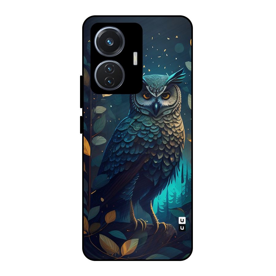 The Cunning Owl Metal Back Case for Vivo T1 44W