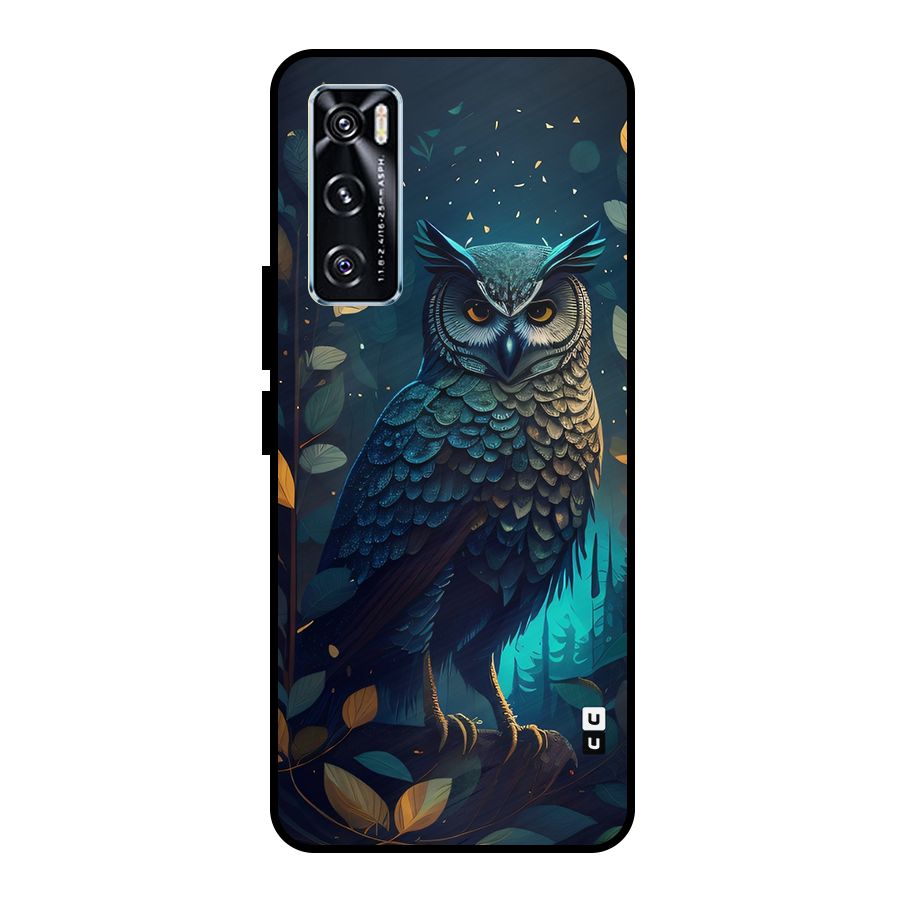 The Cunning Owl Metal Back Case for Vivo V20 SE