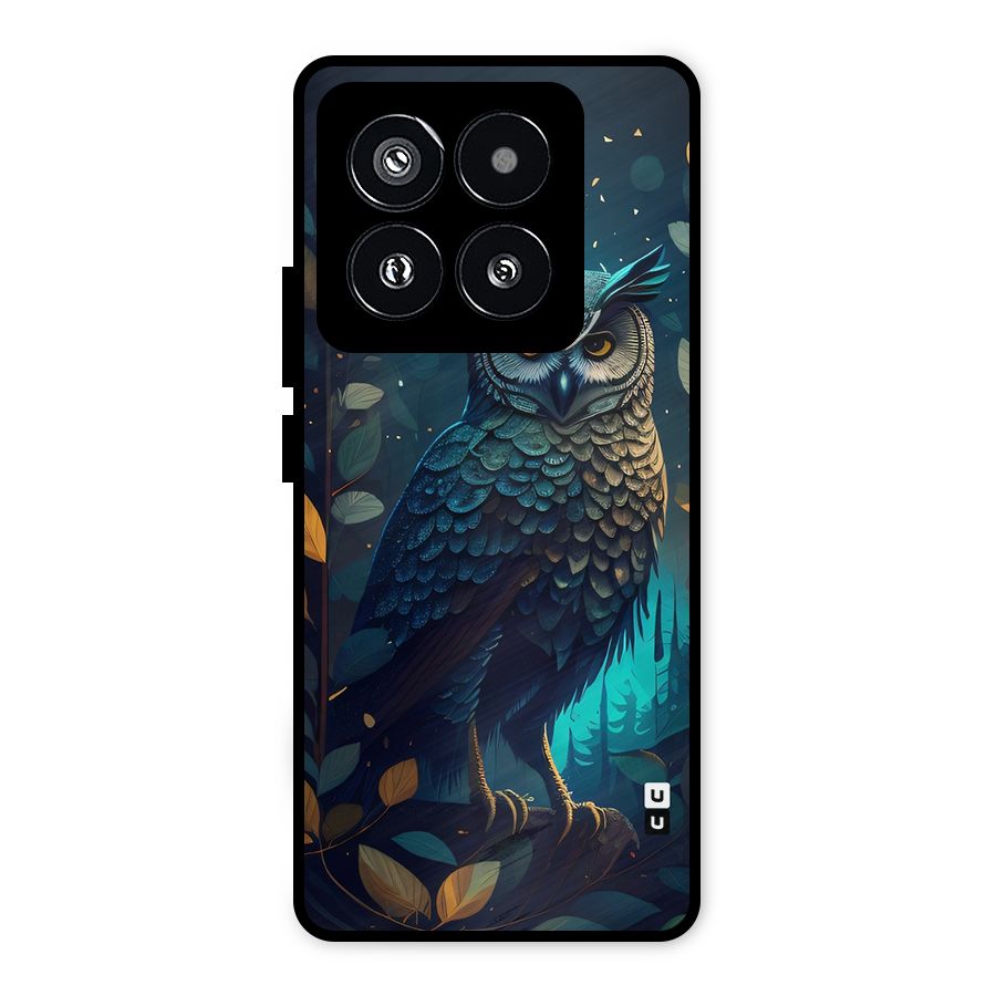 The Cunning Owl Metal Back Case for Xiaomi 14 Pro