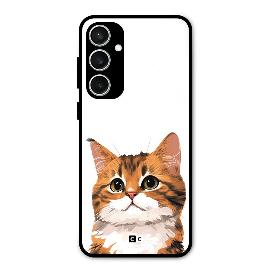 The Cute Cat Glass Back Case for Galaxy S23 FE