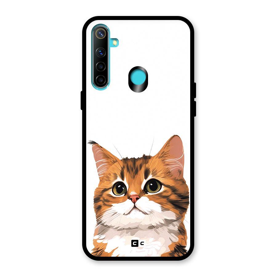 The Cute Cat Glass Back Case for Realme Narzo 10