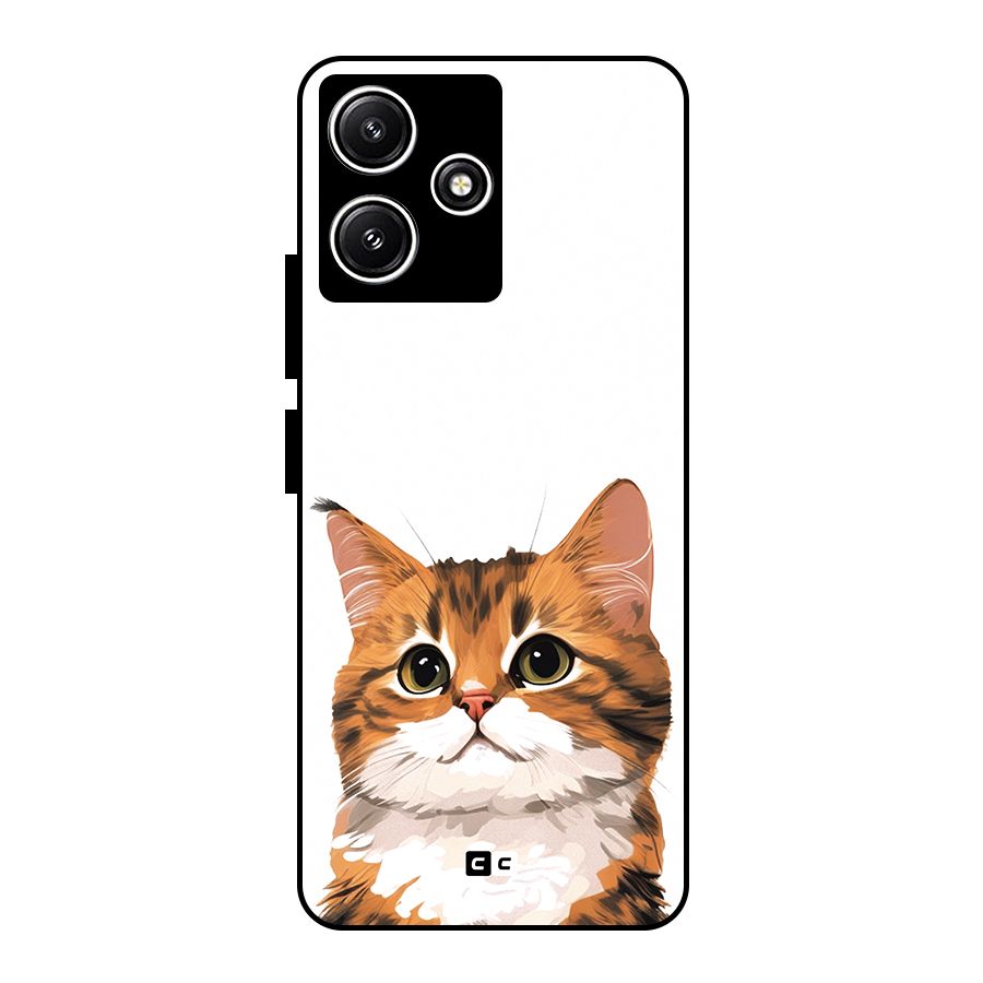 The Cute Cat Glass Back Case for Redmi 12 5G