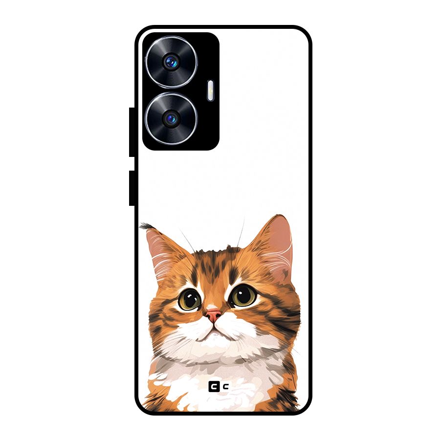 The Cute Cat Glass Back Case for realme C55