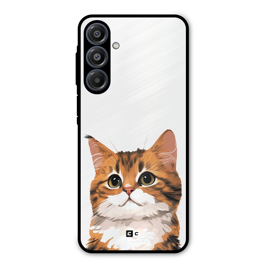 The Cute Cat Metal Back Case for Galaxy A16 5G