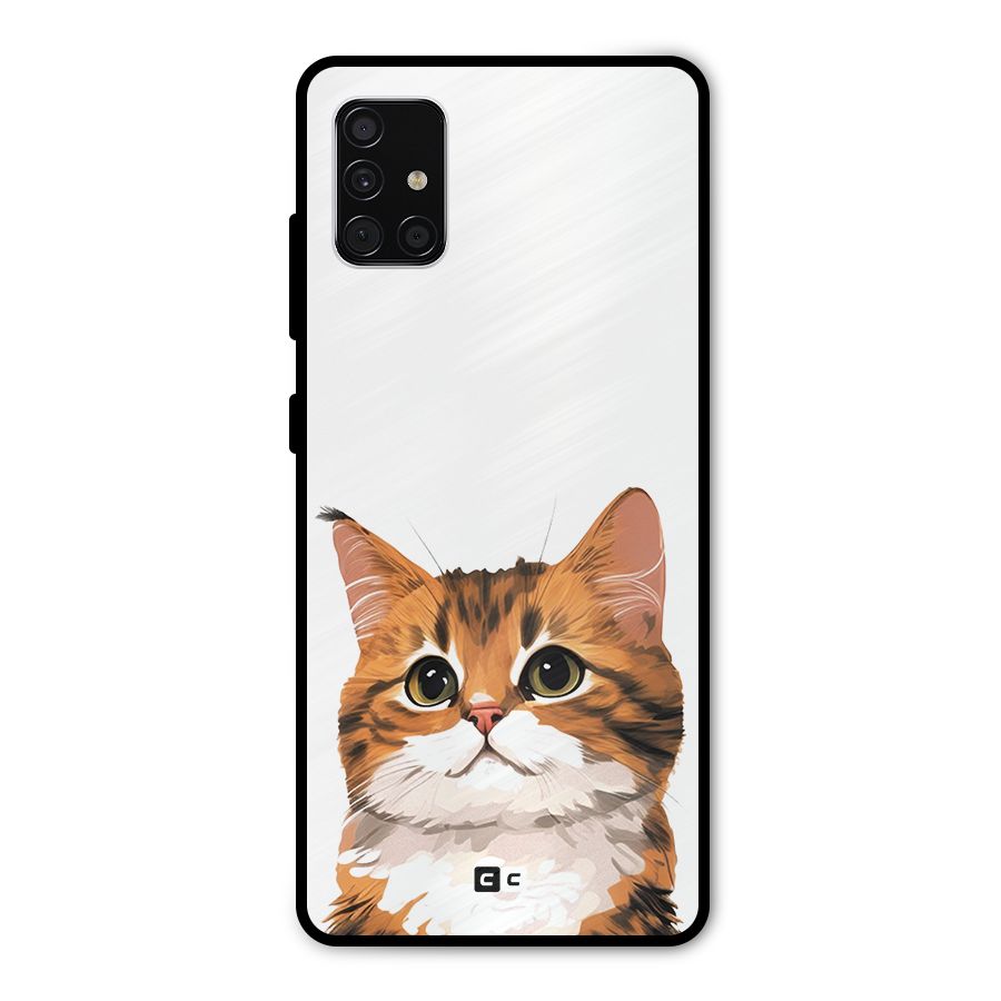 The Cute Cat Metal Back Case for Galaxy A51