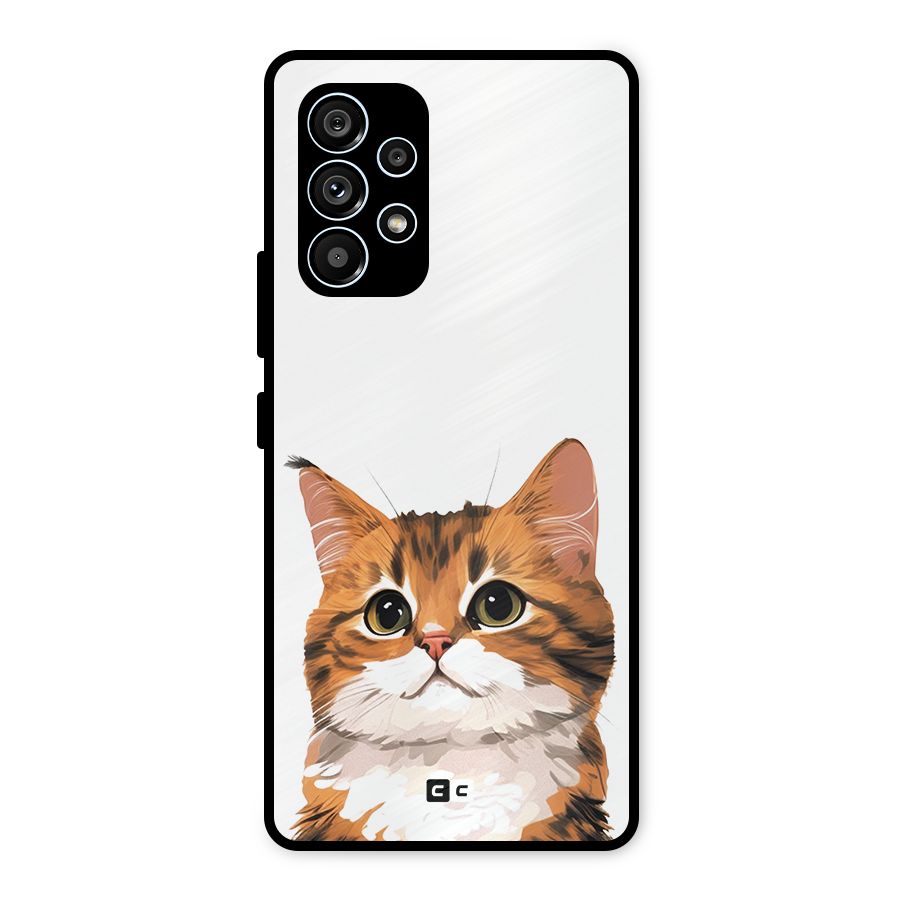 The Cute Cat Metal Back Case for Galaxy A53 5G