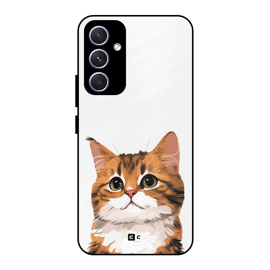 The Cute Cat Metal Back Case for Galaxy A54