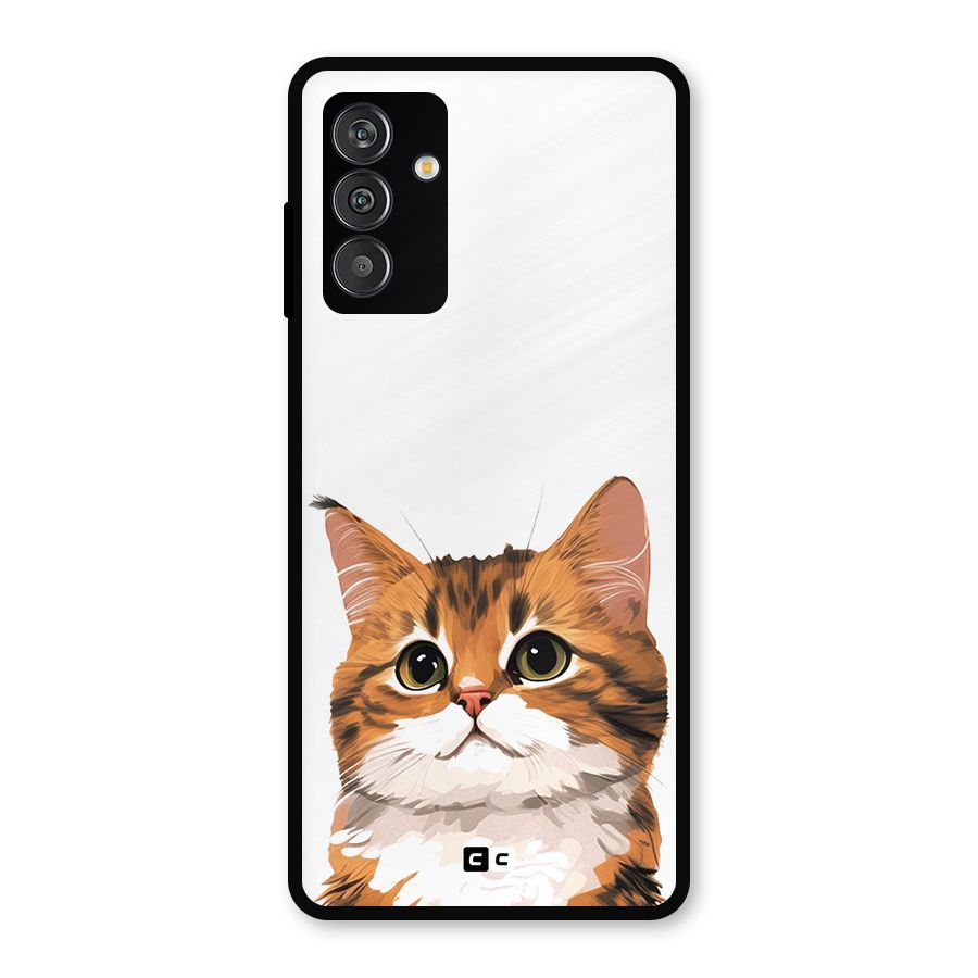 The Cute Cat Metal Back Case for Galaxy M13