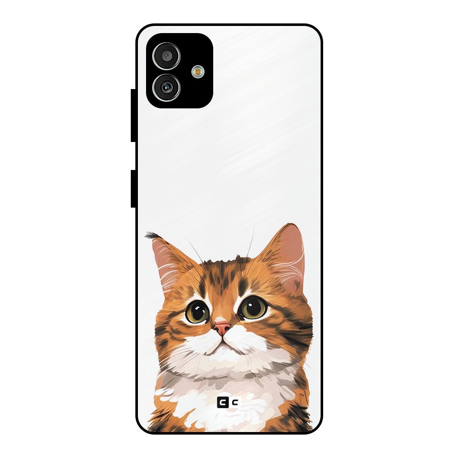 The Cute Cat Metal Back Case for Galaxy M13 5G