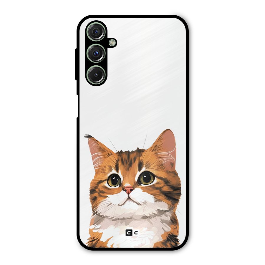 The Cute Cat Metal Back Case for Galaxy M34
