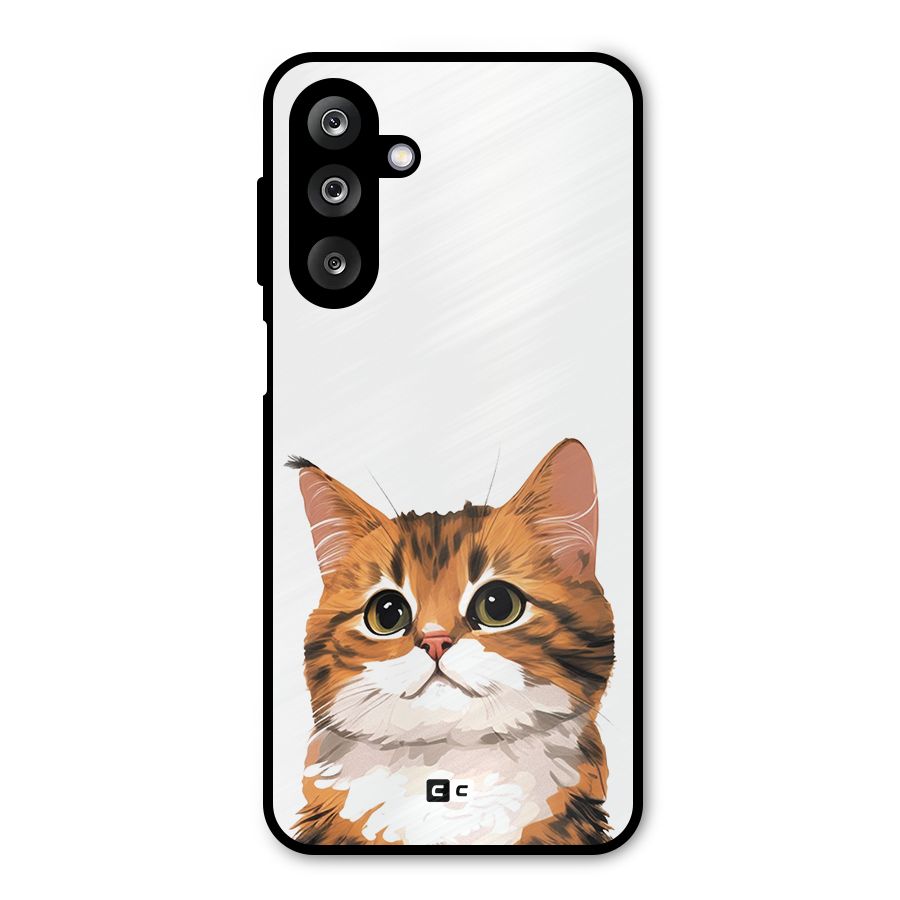 The Cute Cat Metal Back Case for Galaxy M36