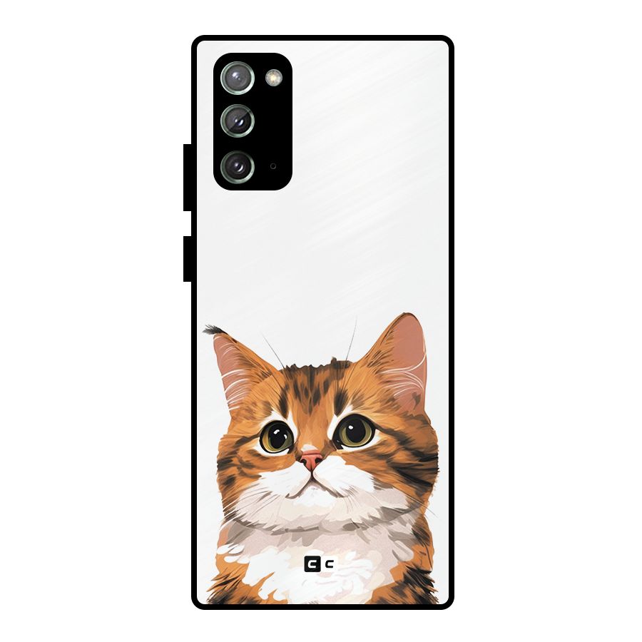 The Cute Cat Metal Back Case for Galaxy Note 20