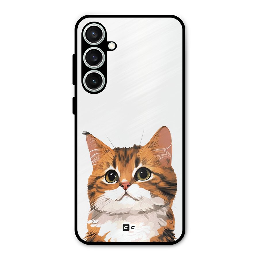 The Cute Cat Metal Back Case for Galaxy S23 FE