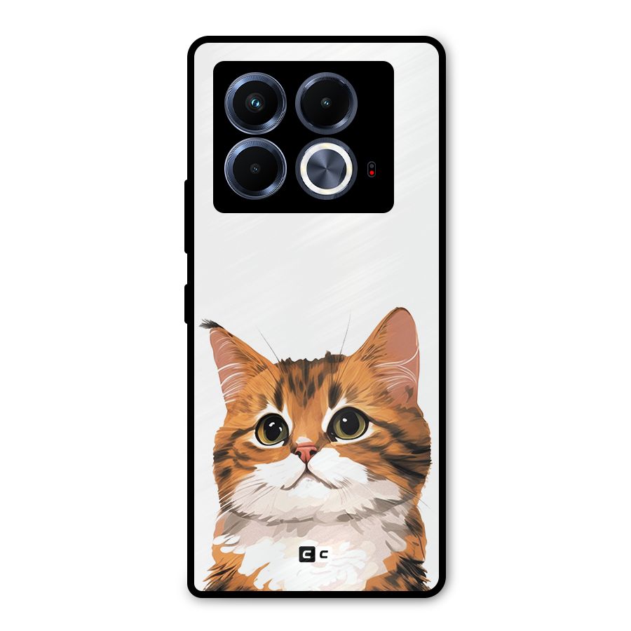 The Cute Cat Metal Back Case for Infinix Note 40 5G