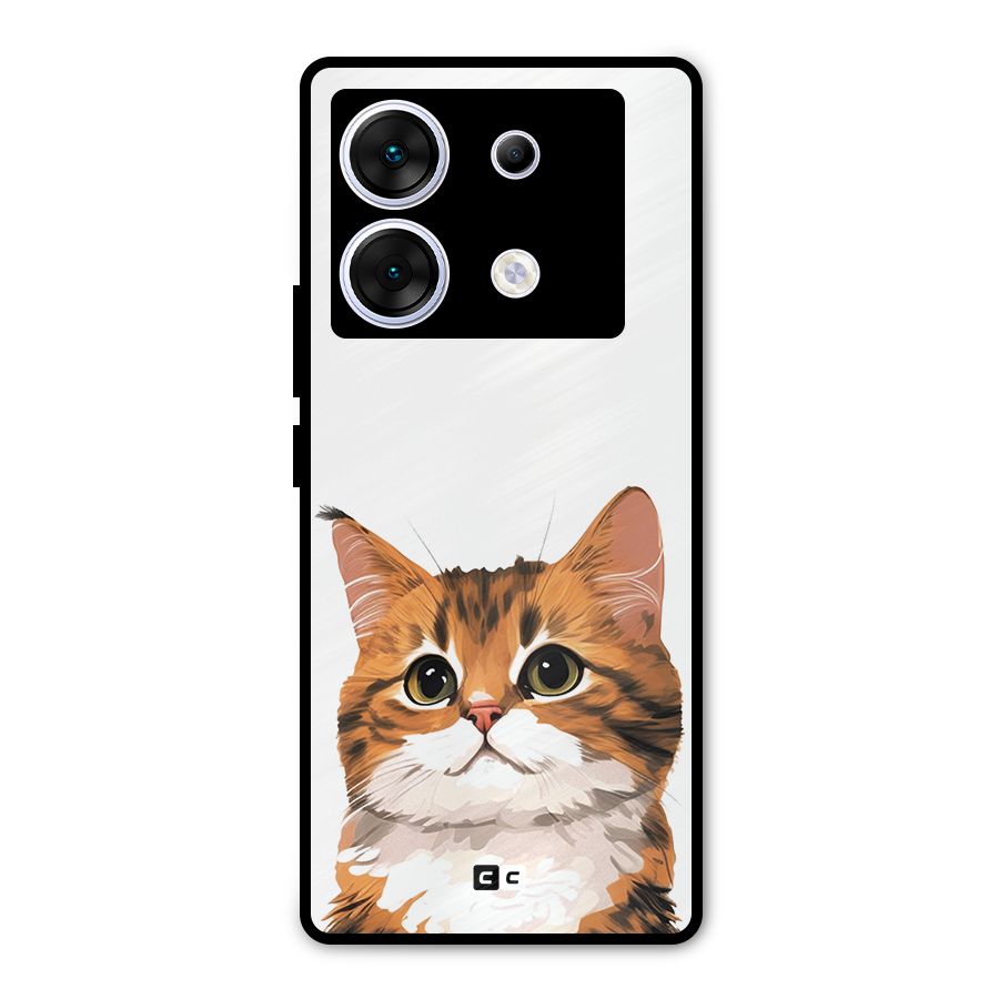 The Cute Cat Metal Back Case for Infinix Zero 30 5G