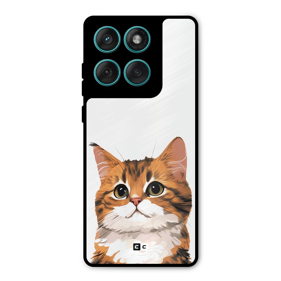 The Cute Cat Metal Back Case for Motorola Edge 60