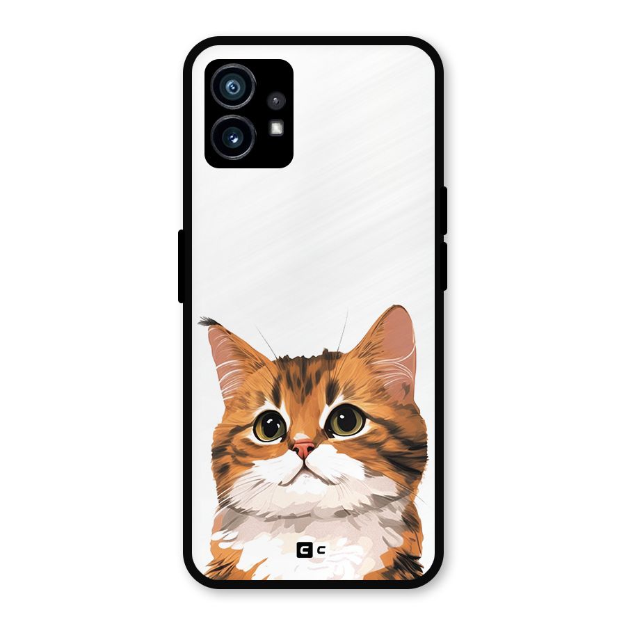 The Cute Cat Metal Back Case for Nothing Phone 1