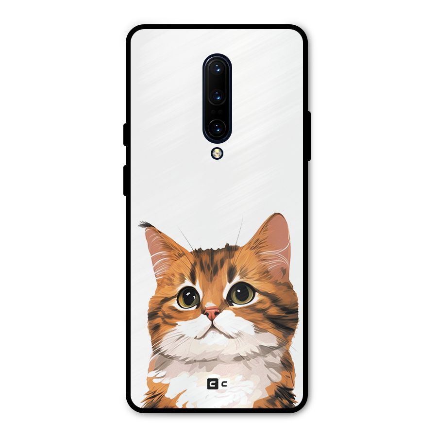 The Cute Cat Metal Back Case for OnePlus 7 Pro